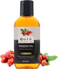 Rozenbottelolie 50ml| 100% Puur & Onbewerkt | Rosehip Oil Voor Huid, Haar En Lichaam