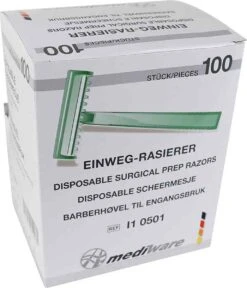 Wegwerp Scheermesjes 100 Stuks -Verzorgingsproducten 1029x1200