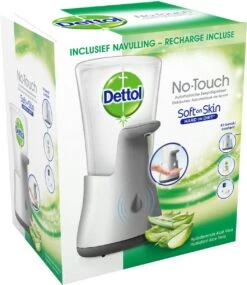 Dettol - Handzeep - Automatische Zeepdispenser - No Touch - Met Navulling Hydraterende Aloë Vera 250ml - Antibacterieel -Verzorgingsproducten 1041x1200
