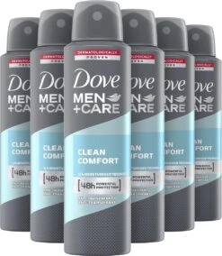 Dove Men+Care Deodorantspray Clean Comfort - 6 X 150 Ml - Voordeelverpakking -Verzorgingsproducten 1042x1200 2