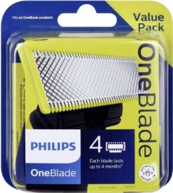 Philips OneBlade Original Blade QP240/50 - Vervangmesjes - 4 Stuks -Verzorgingsproducten 1078x1200