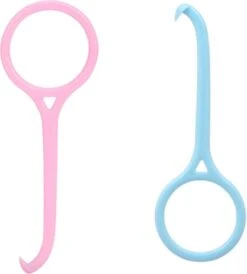 Merkloos 2x Orthodontische Aligner Remover Blauw/Roos Set - Orthodontic Beugel Verwijderaar - Onzichtbare Beugel Verwijderen