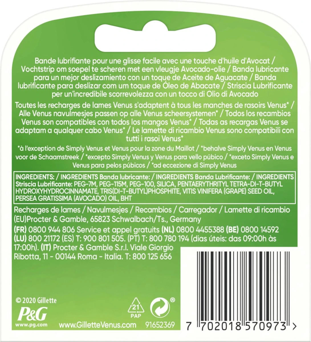 Gillette Venus Extra Smooth Scheermesjes Voor Vrouwen - 4 Navulmesjes 10 Gillette Venus Extra Smooth Scheermesjes Voor Vrouwen - 4 Navulmesjes - Afbeelding 8