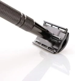 Safety Razor Scheermes + 20 Scheermesjes - Aluminium - Antraciet - Double Blade -Verzorgingsproducten 1119x1200 4
