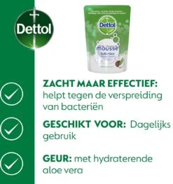 Dettol Handzeep Zachte Mousse - Antibacterieel - Navulling Magic Foam - Aloe Vera & Coco - 200 Ml -Verzorgingsproducten 1125x1200 4