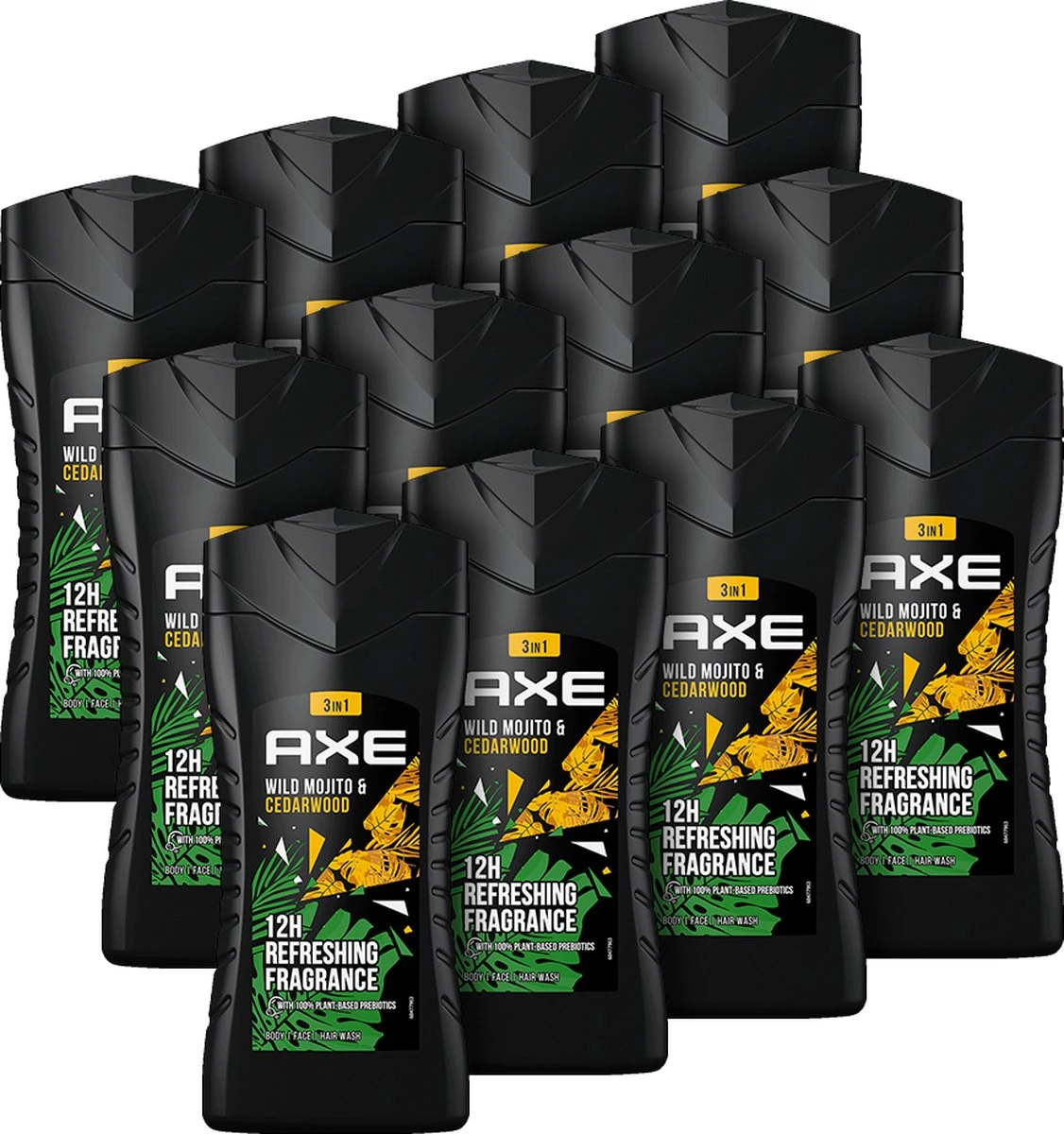 Axe Green Mojito & Cedarwood Douchegel - 6 X 250 Ml - Voordeelverpakking 3 Axe Green Mojito & Cedarwood Douchegel - 6 X 250 Ml - Voordeelverpakking