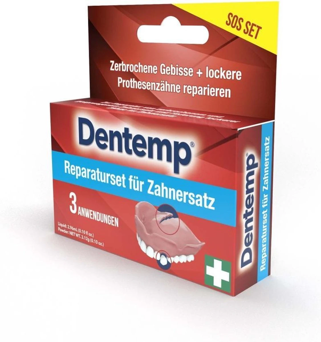 Dentemp Kunstgebit Reparatieset Voor Gebroken Of Gebarsten Prothese 4 Dentemp Kunstgebit Reparatieset Voor Gebroken Of Gebarsten Prothese - Afbeelding 2