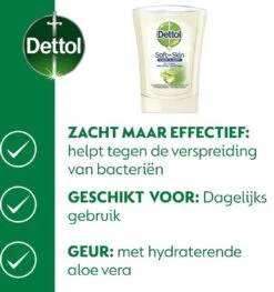Dettol - Automatische Zeepdispenser No Touch & 3x250ml Handzeep No Touch Navulling - Aloe Vera -Verzorgingsproducten 1126x1200