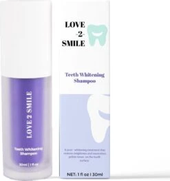 Love2smile Teeth Whitening Shampoo - De Natuurlijke Tandenbleker Van Nederland & België - Goedgekeurde Tandpasta - Teeth Whitening - Wittere Tanden - Zonder Peroxide