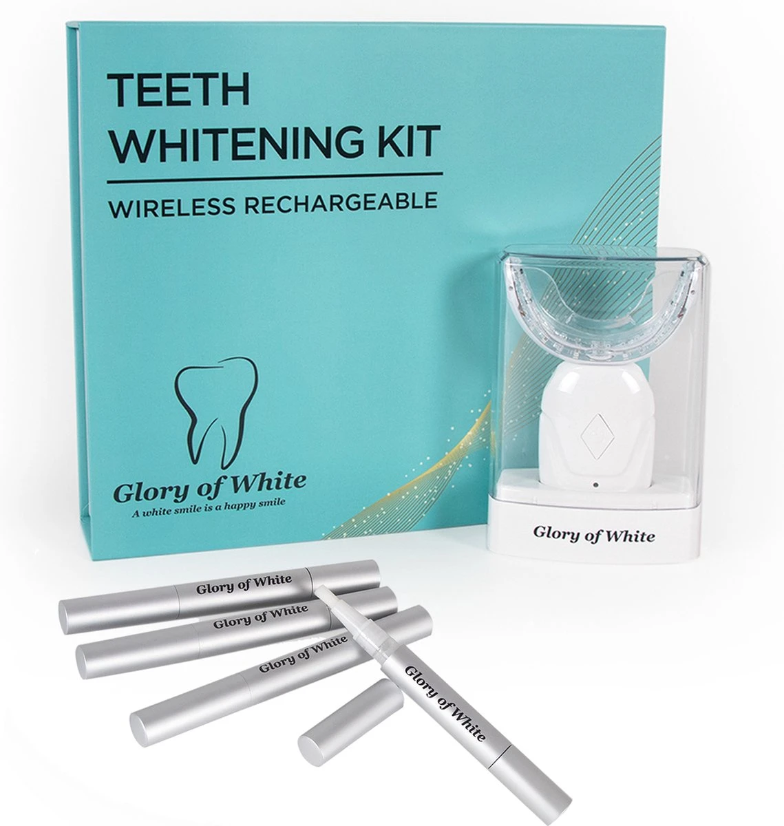 Tandenbleker Premium - Glory Of White - Professionele Tandenbleekset - Wittere Tanden - Tanden Bleken - Teeth Whitening - Zonder Peroxide 3 Tandenbleker Premium - Glory Of White - Professionele Tandenbleekset - Wittere Tanden - Tanden Bleken - Teeth Whitening - Zonder Peroxide