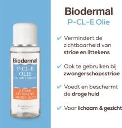 Biodermal P-CL-E Olie - Huidolie - Huidverzorging Voor Striae, Littekens En Droge Huid - Huidolie 75 Ml -Verzorgingsproducten 1140x1200 1