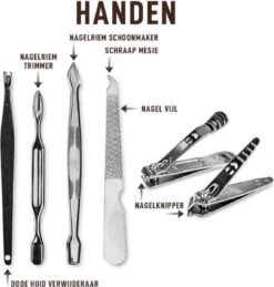 Merkloos 10-Delige Manicureset - Pedicure Set - Nagelverzorging Kit - Nagelvijl - Nagelknipper - Opbergetui - Reisset - Nageltang - Voetverzorging -Verzorgingsproducten 1145x1200 1