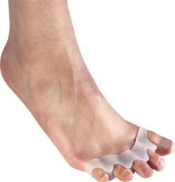 Scarlet Health | Teenspreider "Spreader III"; 1 Paar (2 Stuks) Gelhouder Van Zachte Siliconen; 5-teen Spreider Voor Hallux Valgus, Hamertenen, Kogelvormige Tenen. Vaandel -Verzorgingsproducten 1153x1200