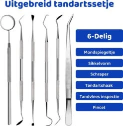 ExCorn Elektrische Tandsteen Verwijderaar - Inclusief 6-delig Tandartsset - 3 Standen - Elektrisch Tandplak Verwijderen - Tanden Polijsten -Verzorgingsproducten 1168x1200 2