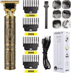Golden Panther Professionele Draadloze Tondeuse - Trimmer Mannen - Scheerapparaat - Geschikt Voor Haar & Baard - Trimmer Lichaam - Bodygroomer Heren - Precision Detailer - Shaving Men -Verzorgingsproducten 1177x1200
