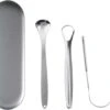 AdroitGoods RVS Tongschraper Set Voor Mondverzorging - 4 Stuks - Tongreiniger/Tongborstel & Tong Schraper -Verzorgingsproducten 1200x1016 4