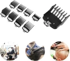 Evolize Professionele Premium Opzetkammen Voor Tondeuse - Opzetstukken Geschikt Voor Wahl Type 1 - Inclusief Fade Guards 0.5 En 1.5 - 8 Stuks - Nr. 1, 2, 3, 4, 6 En 8 - 1.5mm T/m 25mm - Zwart -Verzorgingsproducten 1200x1050 1