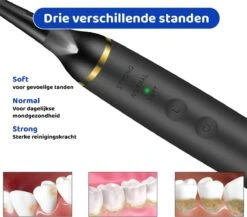 ExCorn Elektrische Tandsteen Verwijderaar - Inclusief 6-delig Tandartsset - 3 Standen - Elektrisch Tandplak Verwijderen - Tanden Polijsten -Verzorgingsproducten 1200x1055