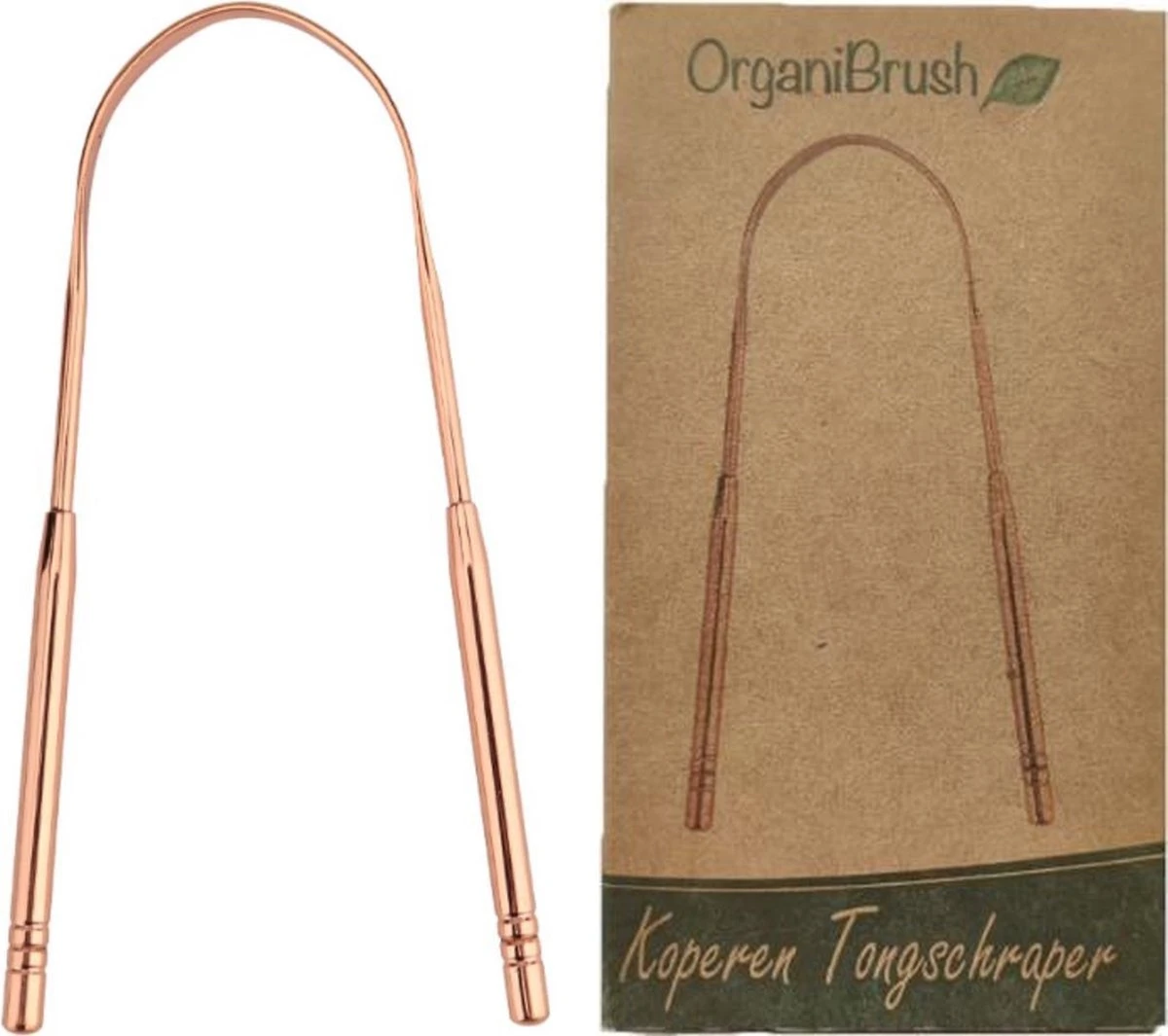 OrganiBrush 100% Koper Tongschraper / Tongreiniger - Antibacterieel - 1 Stuk 10 OrganiBrush 100% Koper Tongschraper / Tongreiniger - Antibacterieel - 1 Stuk - Afbeelding 8