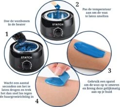 STATCH Wax Apparaat Ontharing Set Met 500 Gram Wax Bonen En 25 Houten Spatels - -Verzorgingsproducten 1200x1074 6