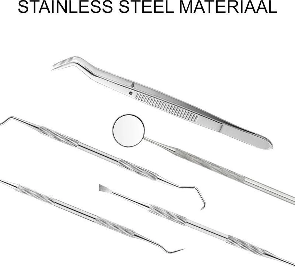 Newide Professionele Tandarts Set Met Luxe Etui – Tandsteen Verwijderaar – RVS Tandarts Setje – Tandenstokers – Tandartshaakje – Tand Verzorging Gereedschap Set – Tandplak Verwijderaar 8 Newide Professionele Tandarts Set Met Luxe Etui – Tandsteen Verwijderaar – RVS Tandarts Setje – Tandenstokers – Tandartshaakje – Tand Verzorging Gereedschap Set – Tandplak Verwijderaar - Afbeelding 6