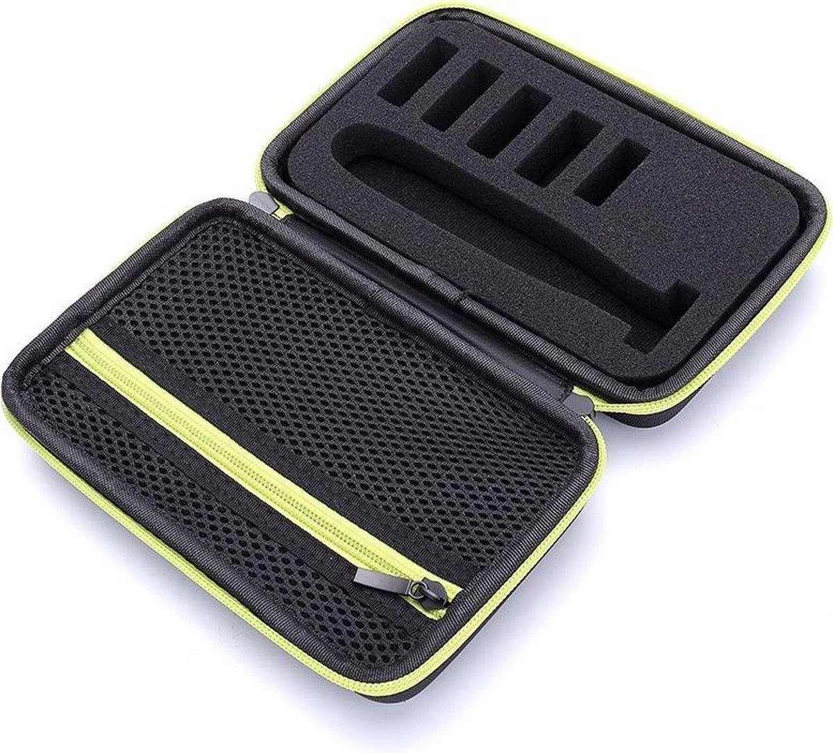 Merkloos Hard Cover Carry Case - Reisetui - Luxe Reisetui - Voor Philips Oneblade - Zwart 4 Merkloos Hard Cover Carry Case - Reisetui - Luxe Reisetui - Voor Philips Oneblade - Zwart - Afbeelding 2