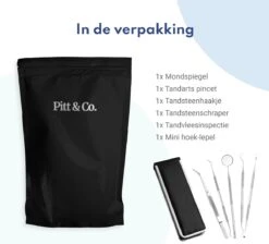 Tandarts Setje - Professioneel - Tandsteen Verwijderaar – Mondspiegel – Tandartshaakje – Tandsteenhaakje - Gebitsverzorging – Inclusief Luxe Etui - 6-delig - RVS -Verzorgingsproducten 1200x1087 4