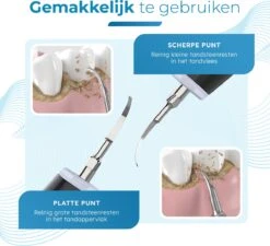 V-Goods Premium Sonische Tandsteen Verwijderaar - 5 Standen - Inclusief Tandarts Set - 3 Opzetstukken - Tandplak -Verzorgingsproducten 1200x1091 4