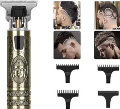 Golden Panther Professionele Draadloze Tondeuse - Trimmer Mannen - Scheerapparaat - Geschikt Voor Haar & Baard - Trimmer Lichaam - Bodygroomer Heren - Precision Detailer - Shaving Men -Verzorgingsproducten 1200x1093