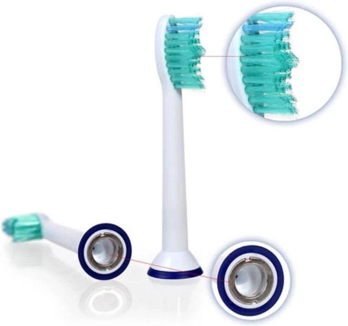 Merkloos 4 Opzetborstels Voor Philips Sonicare 4 Merkloos 4 Opzetborstels Voor Philips Sonicare - Afbeelding 2