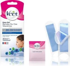 Veet - Easy-Gel Wax - Ontharingsstrips - Gezicht - Gevoelige Huid - 2 X 20 Stuks -Verzorgingsproducten 1200x1135 5