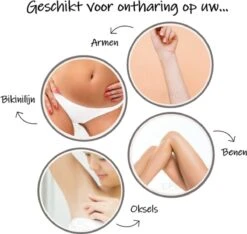 EPC® Crystal Hair Removal - Pijnloos Ontharen - Kristal Haarverwijderaar - Ontharing Kristalpad - Glas - Scrubi - Bleame - Eraser Remover - Armen Benen Bikinilijn - Wit -Verzorgingsproducten 1200x1138 2