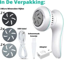 Forgoods Elektrische Eelt Verwijderaar Met Stofzuigsysteem - Eeltverwijderaar - USB Oplaadbaar - Krachtigste Motor Op De Markt - IPX7 Waterbestendig - Voetvijl - Inclusief Adapter - Extra 2 Sets Vijlschijven - Model 2023 -Verzorgingsproducten 1200x1140 1