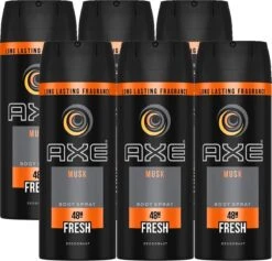 Axe Musk Bodyspray Deodorant - 6 X 150 Ml - Voordeelverpakking -Verzorgingsproducten 1200x1149 2