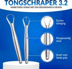 RVS Tongschraper Set - 4 Stuks - Mondverzorging - Tongreiniger, Tongborstel & Tong Schraper -Verzorgingsproducten 1200x1162 3