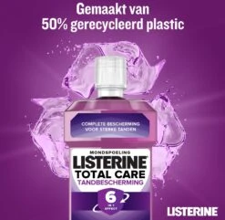 LISTERINE Total Care Tandbescherming, Mondspoeling, Biedt Complete Bescherming Voor Sterke Tanden Met 6 In 1 Effect, 3 X 500 Ml -Verzorgingsproducten 1200x1172 4