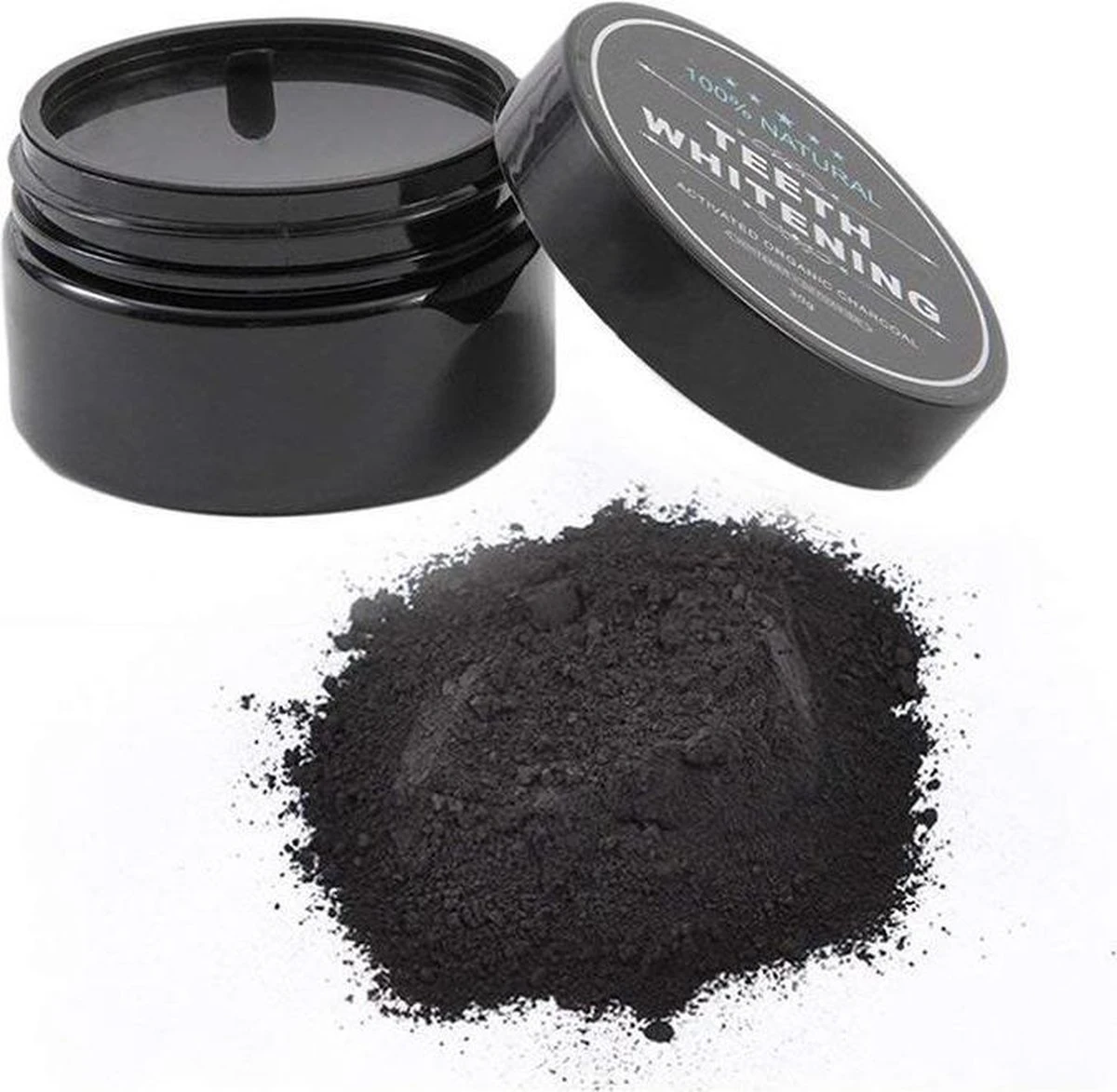 Merkloos Natural Teeth Whitening - Activated Organic Charcoal 30g/ Tanden Bleken /100% Natuurlijk Poeder / 4 Merkloos Natural Teeth Whitening - Activated Organic Charcoal 30g/ Tanden Bleken /100% Natuurlijk Poeder / - Afbeelding 2