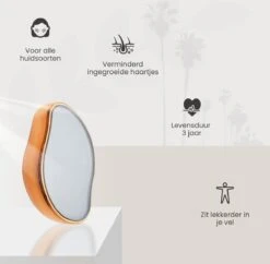 Skinnables Crystal Hair Removal - Crystal Hair Eraser - Scrubi - Bleame - Kristalpad - Pijnloos Ontharen - Inclusief GRATIS Scrubhandschoen - Goud - 2022 Versie -Verzorgingsproducten 1200x1176 9