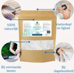 Ré-genesis Magnesium Badkristallen Vlokken – Magnesium Badzout – Voetenbad - 2 Kg - In Eco Kraft Stazak -Verzorgingsproducten 1200x1186 4