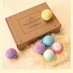 Nixnix - Bath Bombs 12 Stuks - Bruisballen Voor In Bad - 12 Etherische Aroma Bad Bommen - Giftset - Cadeau - 60g Per Stuk - Bruis Ballen Bad - Badballen -Verzorgingsproducten 1200x1188 3
