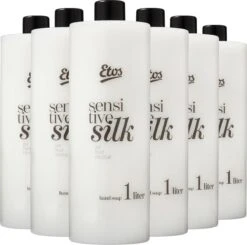 Etos Handzeep Sensitive Silk - Navulling - 6x1L - Voordeelverpakking