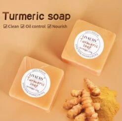 LIYALAN | Turmeric Soap | Kurkuma Zeep | 100% Natuurlijk | Gezichtsreiniging | Lichaamsreiniging | Body Wash | Handzeep | Douchezeep -Verzorgingsproducten 1200x1190 3