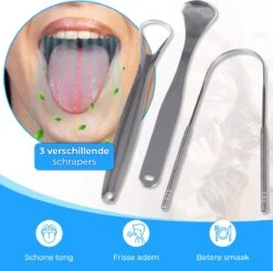 Nuvance - Professionele Tongschraper - 3 In 1 Set - Voor Mondverzorging - Tongreiniger - Tong Schraper - Tongue Scraper - RVS 11 Nuvance - Professionele Tongschraper - 3 In 1 Set - Voor Mondverzorging - Tongreiniger - Tong Schraper - Tongue Scraper - RVS -Verzorgingsproducten 1200x1190 6