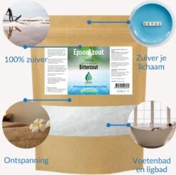 Epsom Zout-Bitterzout -Magnesiumsulfaat - Badzout - 2,5 Kg -Verzorgingsproducten 1200x1197 6