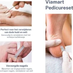 Viamart - Teen En Nagel Pedicure - Mes - Nagels Bijwerken - Voeten Schraper - (3 Stuks) -Verzorgingsproducten 1200x1198 3