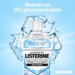 LISTERINE Advanced White Milde Smaak, Mondspoeling, Verwijdert Sterke Verkleuring Voor Wittere Tanden In Slechts 1 Week, 3x 500 Ml -Verzorgingsproducten 1200x1200 1134