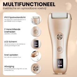 BAESS Elektrische Eeltverwijderaar - 3 Slijprollen - Afzuiging - Oplaadbaar - Goud -Verzorgingsproducten 1200x1200 119