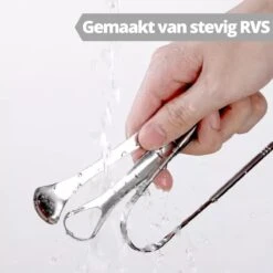 AdroitGoods RVS Tongschraper Set Voor Mondverzorging - 4 Stuks - Tongreiniger/Tongborstel & Tong Schraper 12 AdroitGoods RVS Tongschraper Set Voor Mondverzorging - 4 Stuks - Tongreiniger/Tongborstel & Tong Schraper -Verzorgingsproducten 1200x1200 1318