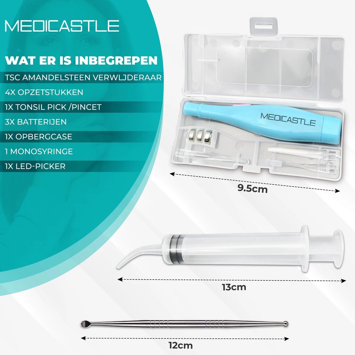 MediCastle™ Amandelsteen Verwijderaar - Tonsil Stone Remover - 6 Delige| Kit 7 MediCastle™ Amandelsteen Verwijderaar - Tonsil Stone Remover - 6 Delige| Kit - Afbeelding 5