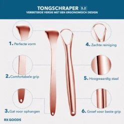RX Goods Rosé Gouden Tongschraper Voor Mondverzorging – 4 Stuks – Duurzaam & Herbruikbaar 18 RX Goods Rosé Gouden Tongschraper Voor Mondverzorging – 4 Stuks – Duurzaam & Herbruikbaar -Verzorgingsproducten 1200x1200 1336
